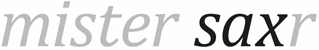 Mister Saxr Logo