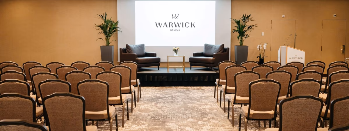 Konferenzbestuhlung in Mont-Blanc und Jura im Warwick Geneva