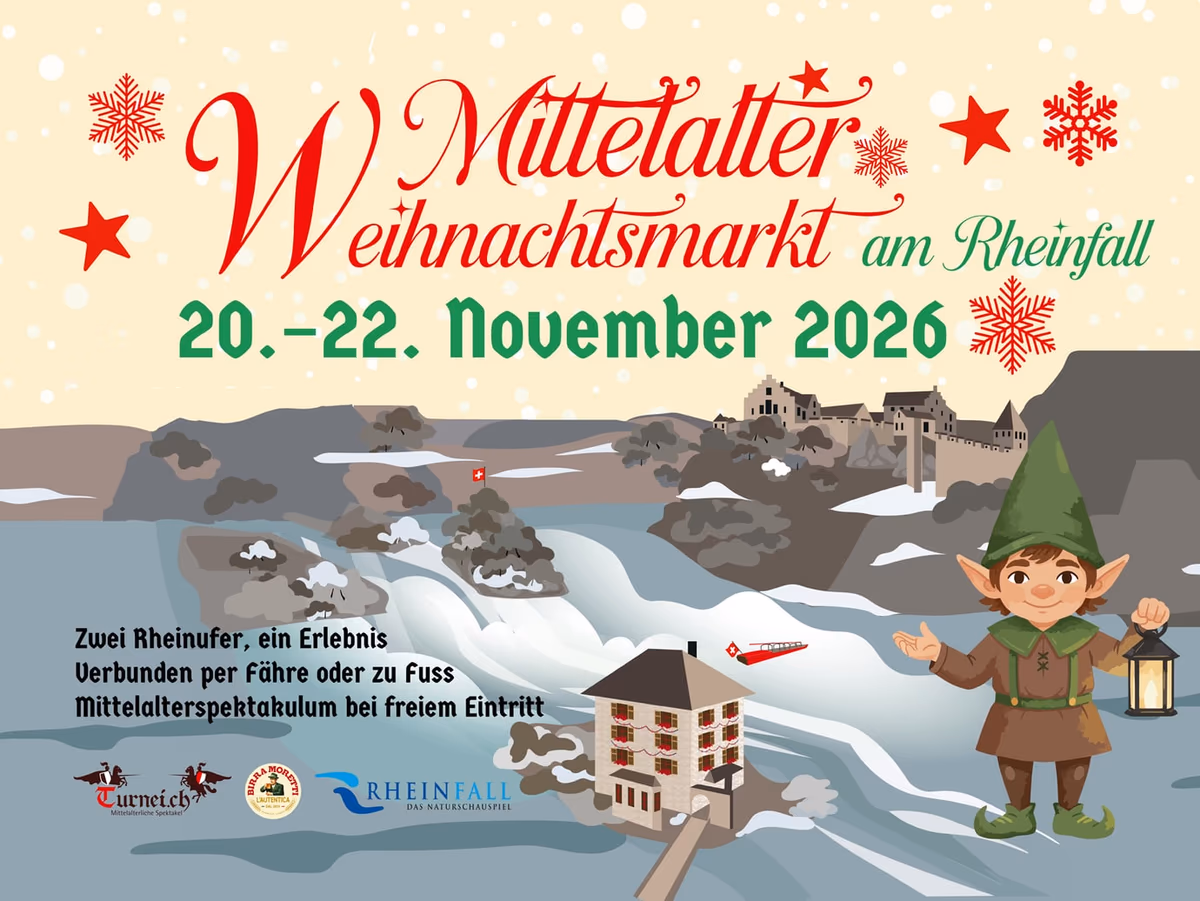 Mittelalter-Weihnachtsmarkt am Rheinfall 2026