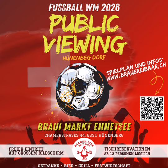 Public Viewing Hünenberg - Mondiali di Calcio 2026
