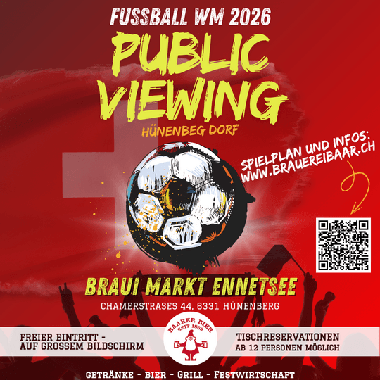 Public Viewing Hünenberg - Coupe du Monde de Football 2026