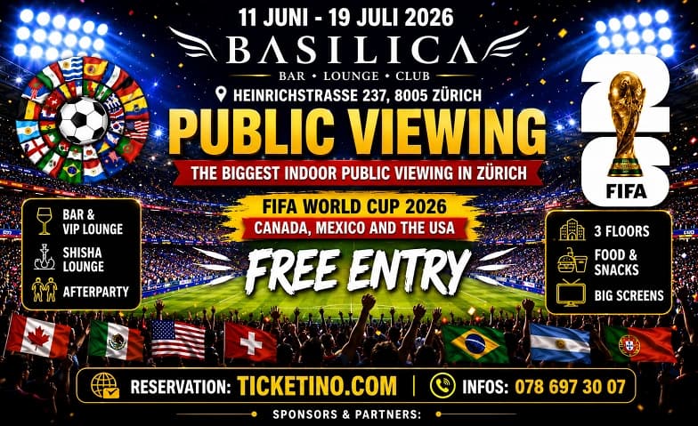 WM Mega Indoor Public Viewing nel Basilica Bar & Club