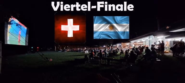 Public Viewing sul più grande schermo della Svizzera centrale
