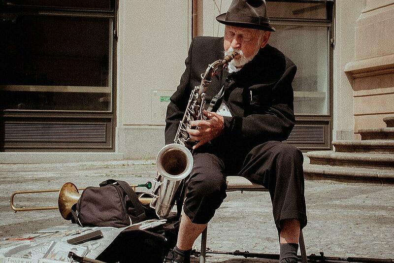 Improvisierte Musik und Freestyle-Saxophonisten in Basel